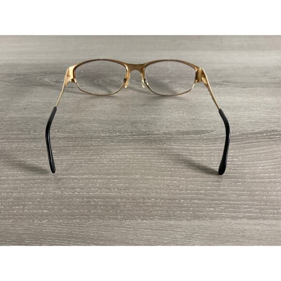 Vintage Cazal Eyeglass Frames Leopard Print Gold Zig Zag Arms Women’s Designer - Picture 5 of 5